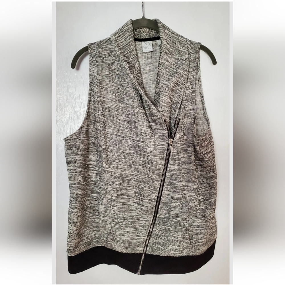 NYC womens zipper vest large